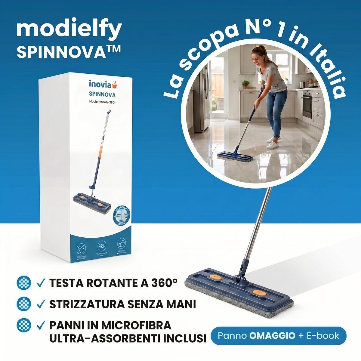 SPINNOVA - Mocio Rotante 360°